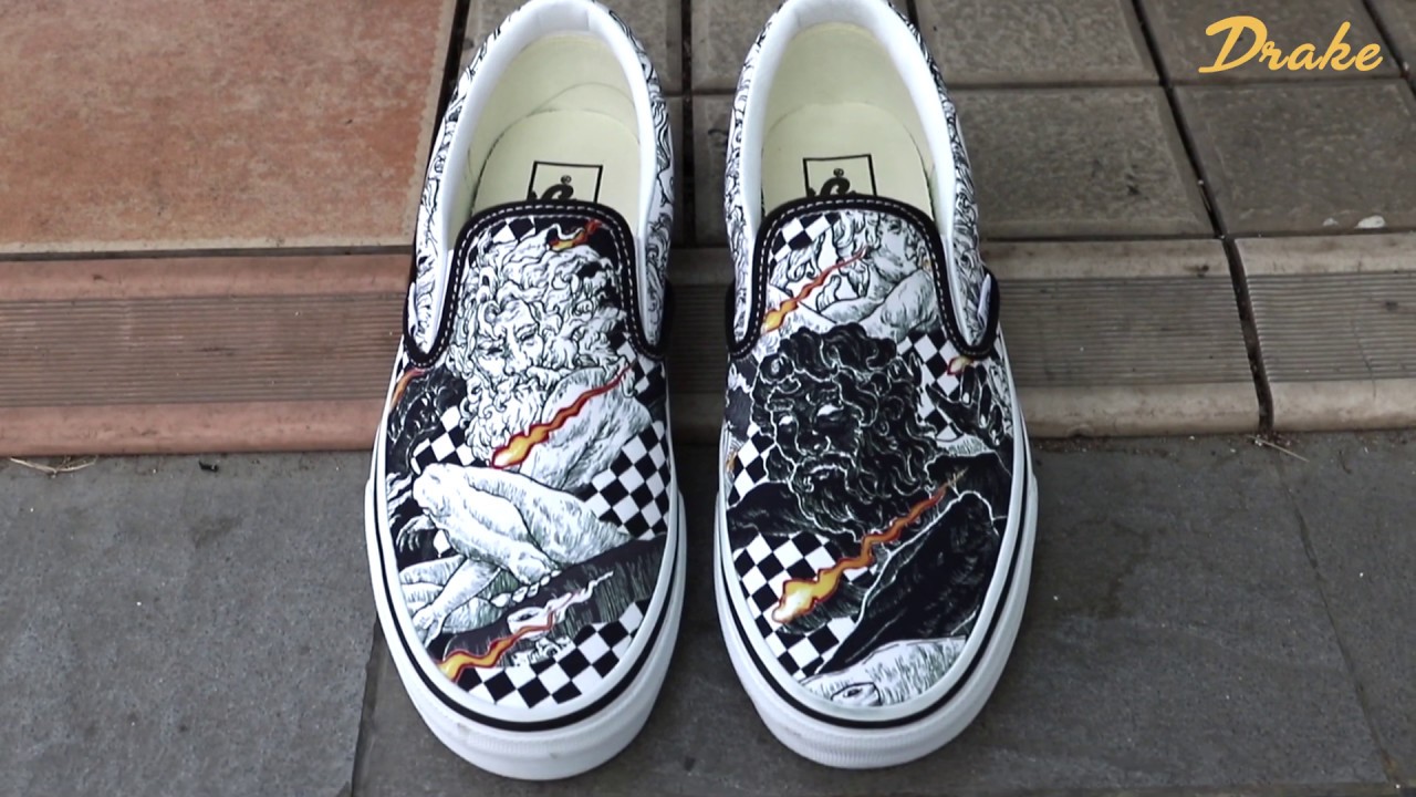 vans classic slip on custom