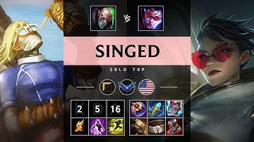 Singed Top vs Vayne - NA Diamond Patch 25.21