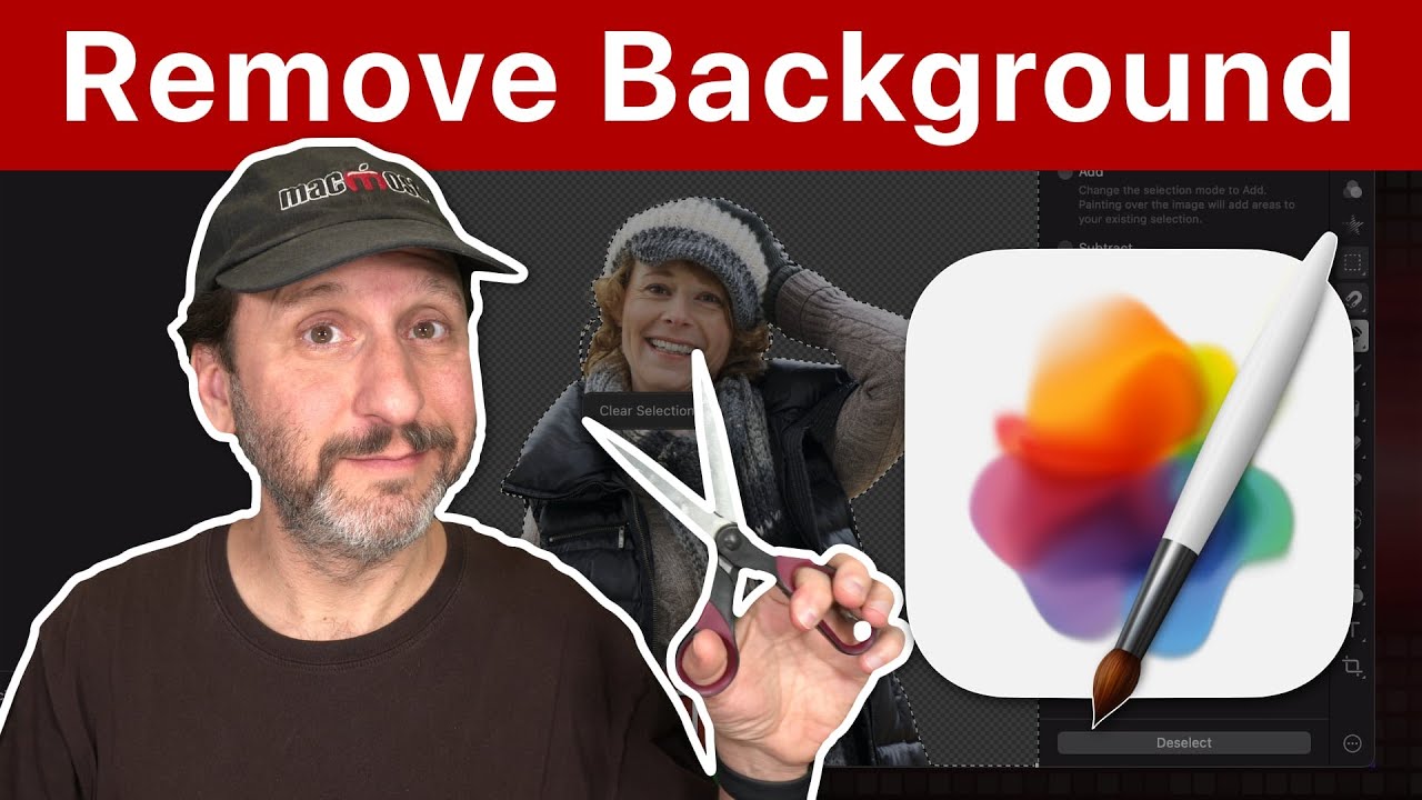 How To Remove a Photo Background With Pixelmator Pro - YouTube