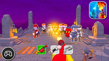 Crazy Gun Inventor - Gameplay Walkthrough Part 10 - Survival Game Levels 36-38 (iOS, Android)