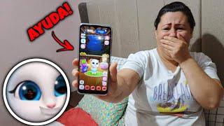 VOZ *TERRORIFICA* PIDE AYUDA EN ESTE JUEGO *DIABOLICO*😱 JUGAMOS TALKING ANGELA Y ESTO NOS DICE 😱