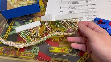 Gottlieb System 1 Genie Pinball Connector Wire and Pin Repair