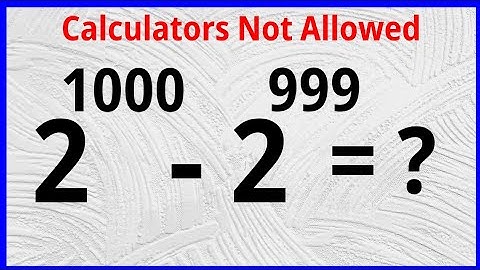A Beautiful Math Olympiad Question 2^1000-2^999=?
