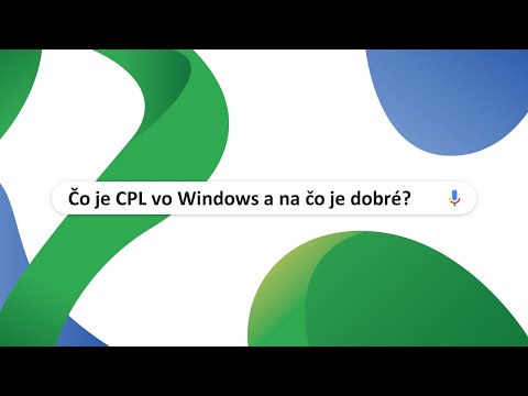 Čo je CPL vo Windows a na čo je dobré? - Online Kurz Microsoft Windows