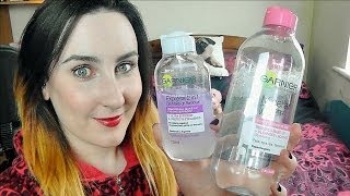 Garnier Micellar Cleansing Water & Express 2in1 EyeMakeup Remover review