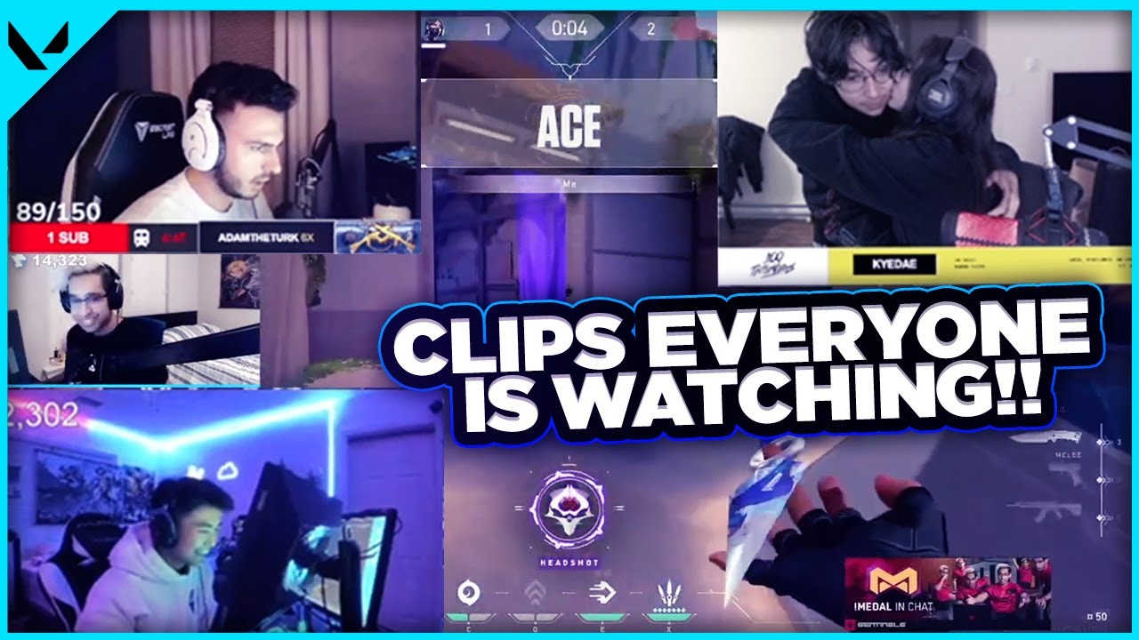 Valorant Clips EVERYONE is watching! Tenz, Keydae, Subroza, Shazam, s0ms, Tarik and MORE