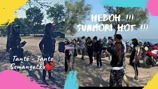 Sunmori Bareng Tante-tante Hot | Auto Hilang Capek dijalan - #6Vlog Babas