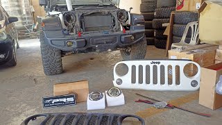 JEEP JK UPGRADE GRILLE & HEADLIGHTS