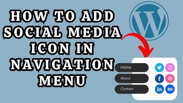 How to add social media icons to your WordPress navigation menu