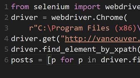 How to Web Scrape with Python (Selenium/ChromeDriver)