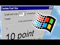 Windows 95 at 500 dpi scaling