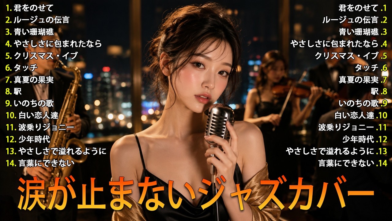 人気曲の日本ジャズカバー 💔 夜カフェで聴く名曲集 | イルカ・玉置浩二・小林明子 他【Relaxing Jazz Ballads】