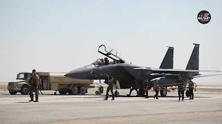 F-15E Fighter Jet Fast Response During Emergency Situation in Conflict Zone