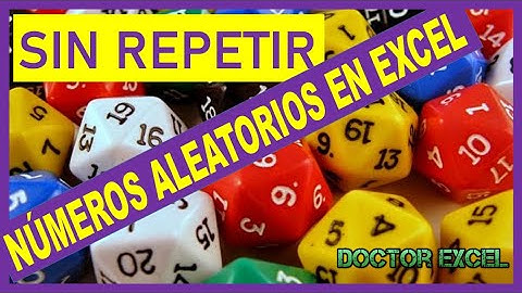 🎲 Números aleatorios 👁️SIN REPETIR👁️ en EXCEL - ALEATORIO.ENTRE y JERARQUIA