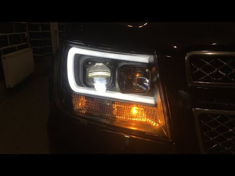 Chevrolet Tahoe - замена линз на диодные Competizione в тюнинг фарах