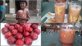 Aloo Bukharay ka Sharbat | Plum Drink Recipe | How to make Aloo Bukharay ka Sharbat