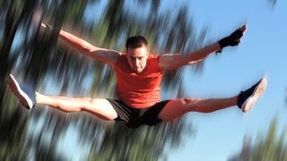 Amazing straddle jump split leap variations