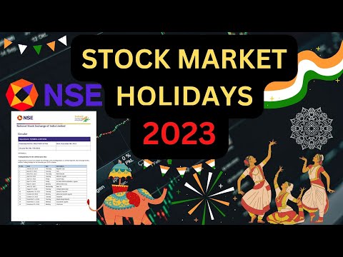 Share Market Holidays in 2023 | NSE BSE Holiday List 2023 | Stock Market Holidays List | 2023