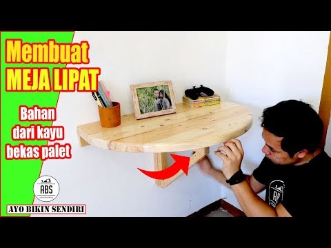 MEMBUAT MEJA  LIPAT  SEDERHANA KAYU JATI  BELANDA  Drop Leaf 