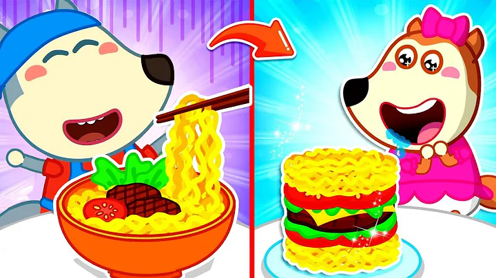 Yes or No? Noodle Challenge - Best Parenting Life Hacks with Wolfoo + More | Wolfoo Cartoon