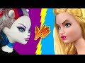 SFIDA!  12 TRUCCHI PAZZESCHI PER LA TUA BARBIE VS MONSTER HIGH!