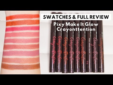 SWATCHES & REVIEW PIXY LIP CREAM ALL SHADES 1-12. 