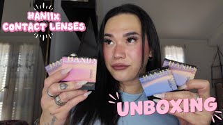 #unboxing NEW CONTACT LENSES BY “HANIIX” AND TRYING IT FOR THE FIRST TIME!!!