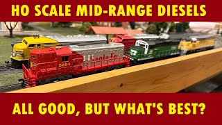 HO Scale MidRange Diesels Comparison: 6 Common Brands!