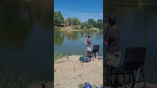 Lansare perfectă. #fishing #pescuit #pescuitlafeeder #carpfishing #