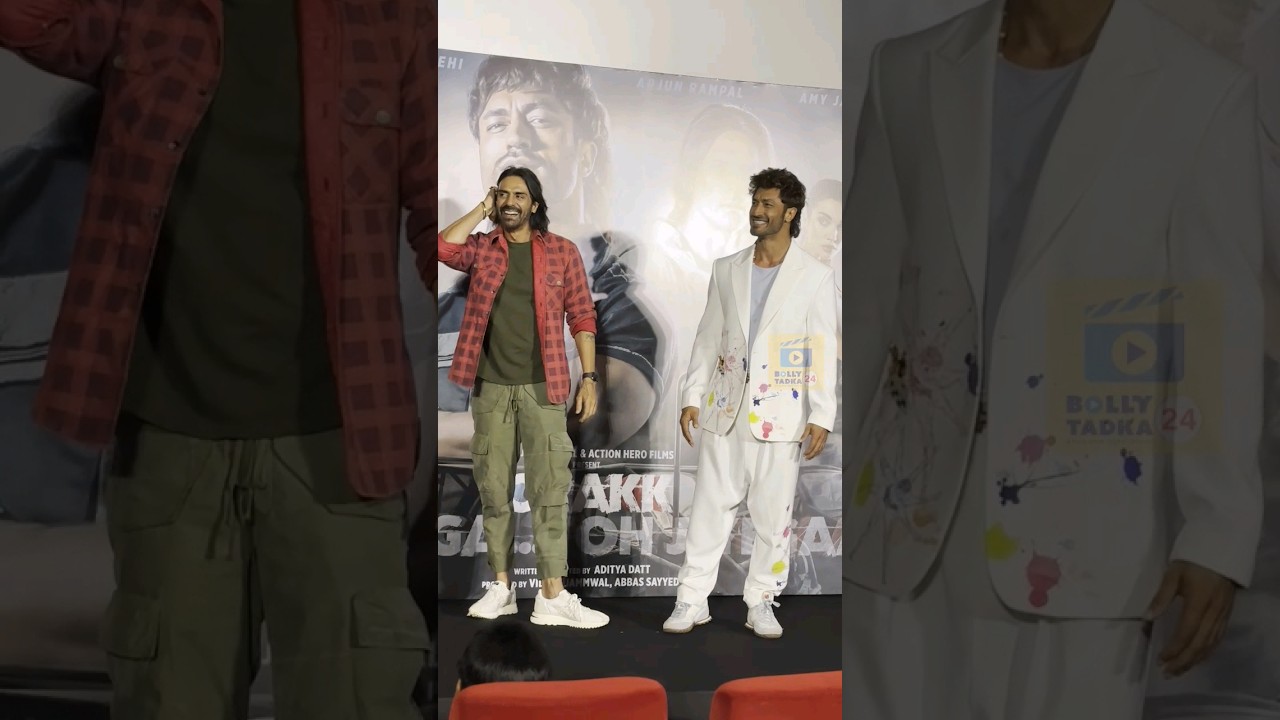 Vidyut Jammwal and Arjun Rampal at Crakk Movie Trailer Launch Event  