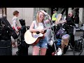 Zoe Clarke Lights Up Grafton Street with a Performance of Her Own Song (Do It All Again).