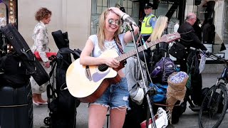 Zoe Clarke Lights Up Grafton Street with a Performance of Her Own Song (Do It All Again).