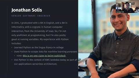 Python Webinar by Jonathan Solis (Day 1) - Summer 2021