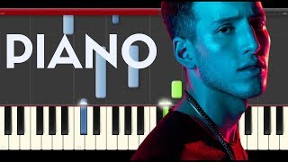 Video thumbnail of "Sebastian Yatra Fantasia Piano Cover Midi tutorial Sheet app  Karaoke"