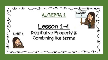 (A1) Lesson 1-4 (Distributive Property)