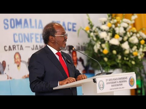 Madaxweyne Xasan Sheekh Oo Khudbad Ka Jeediyay Xuska 25 Guurada Shirweynihii Nabadeynta Soomaaliyeed