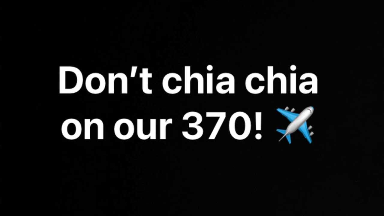 MC Salleh - Don’t chia chia on our 370!