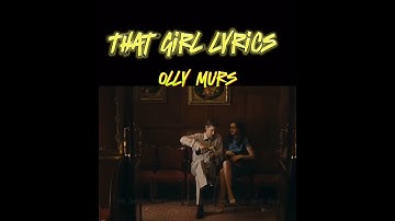 Thumbnail of That girl by Olly Murs, Lyrics, song list,famous singer #singer #song