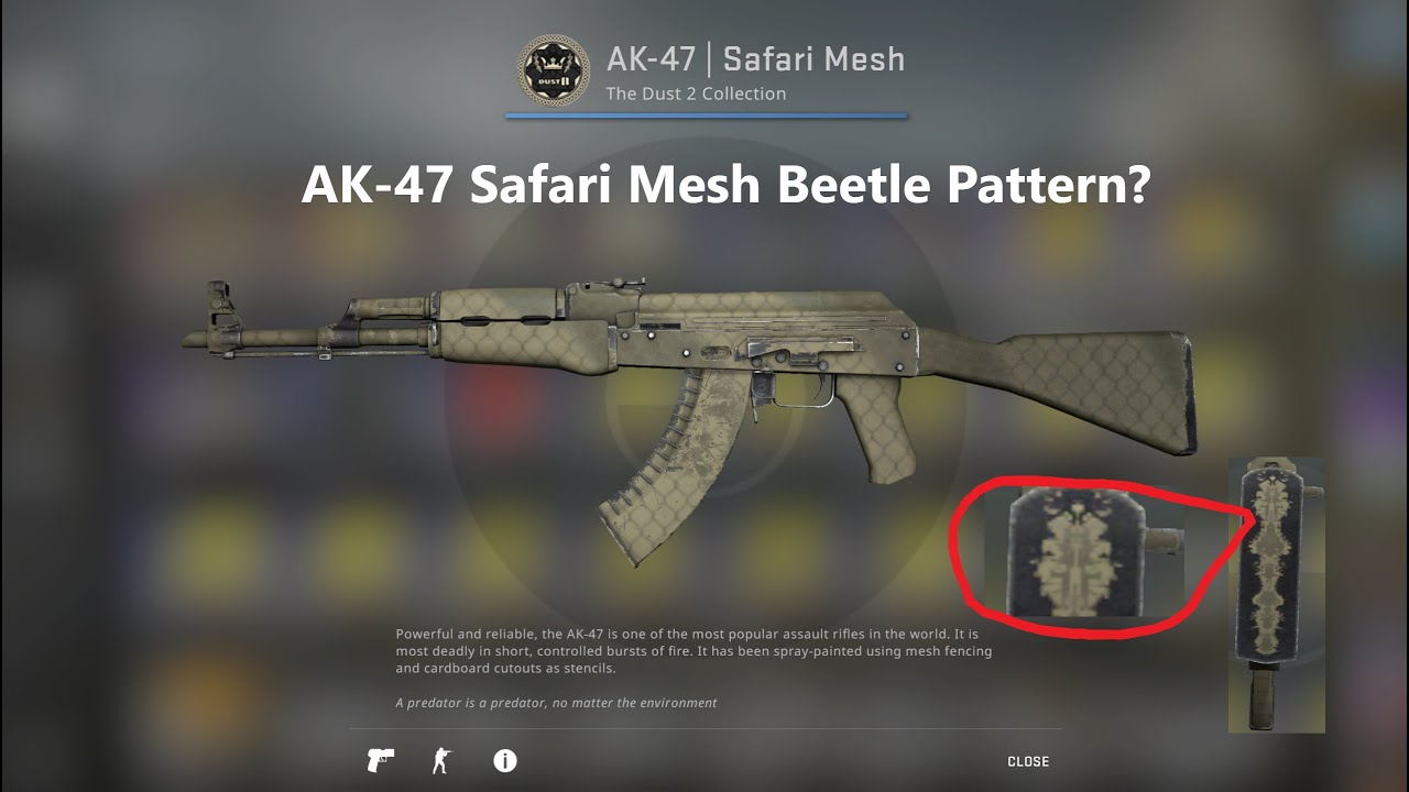 ak safari mesh rare pattern