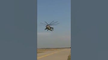 Mi-24 Hind Landing – Powerful & Loud Rotor Sound! 🚁🔥 #Mi24 #Helicopter #MilitaryAviation