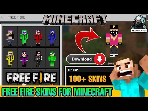 HOW TO DOWNLOAD FREE FIRE SKINS FOR MINECRAFT | HOW TO GET FREE FIRE