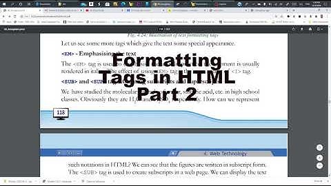 Formatting Tags in html Part 2