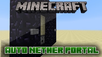 Minecraft: Compact Toggleable Nether Portal | 13w04a |