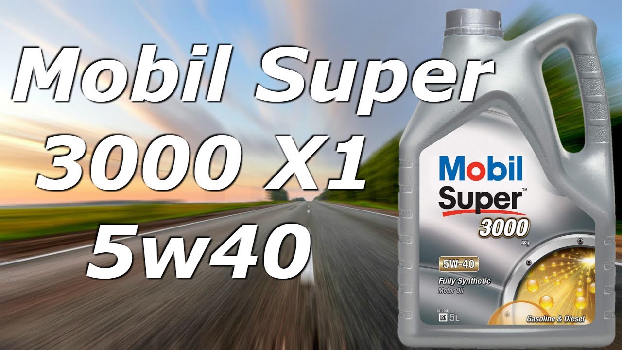 Huile moteur MOBIL 5W40 SUPER 3000 X1 5L