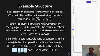 Mathematical Logic 18, Structures