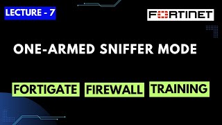 Lecture-7 | One-Armed Sniffer mode in FortiGate Firewall | FortiGate Firewall Training