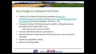 e-Stewards V.4 Overview