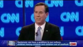 Santorum I will talk about social issues, but government isn't the solution