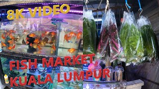 8K Ultra Walk in Pasar Pudu Ikan Hias Kuala lumpur #8kvideo #jalanpasar #pasarpudu #aquascape