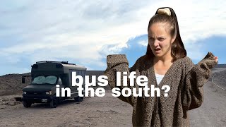 trying van life in the south...THIS is why we usually skip it